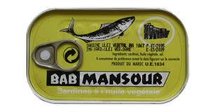 Bab Mansour Canned Sardine Fish in vegetable oil